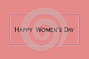 Happy women`s day vector background.ÃÂ  International women`s day celebration at 8th MarchÃÂ  photo